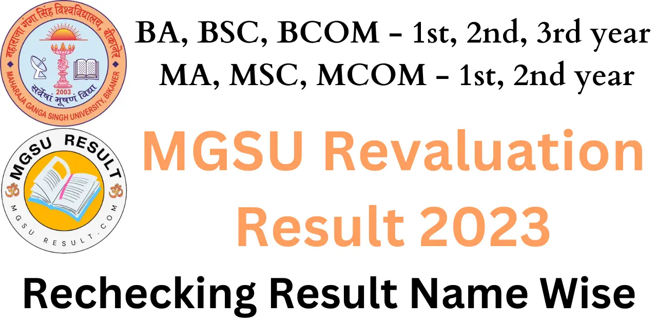 MGSU Revaluation Result